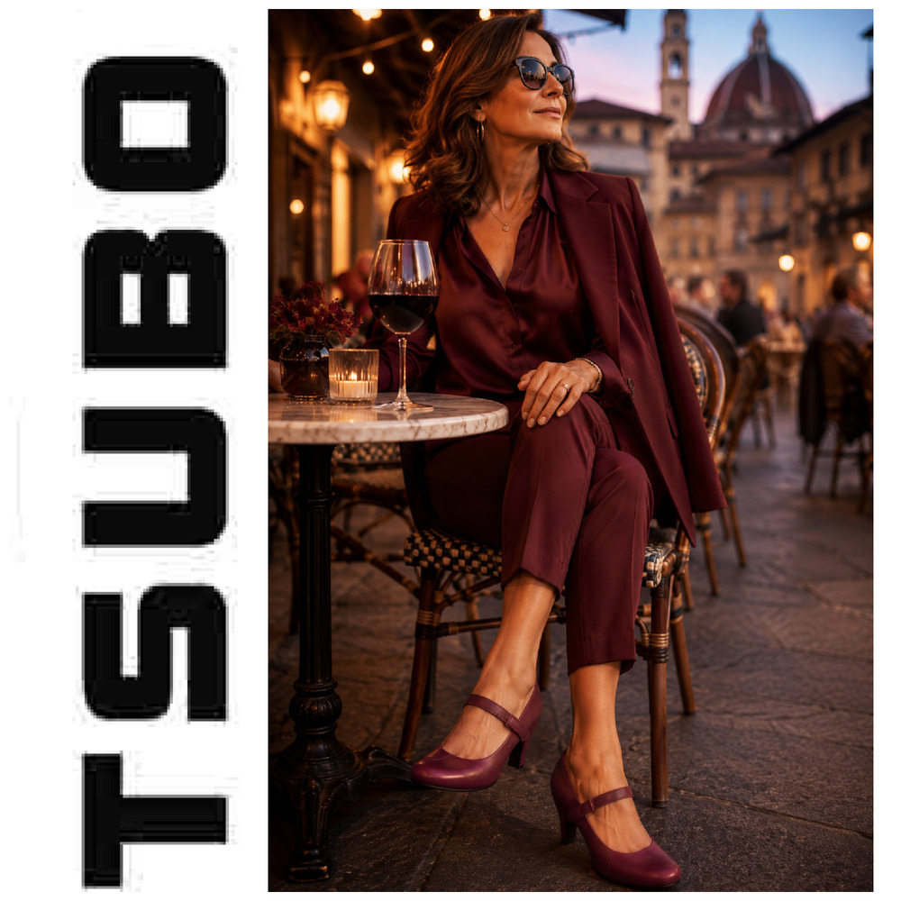 Tsubo Acrea Mary Jane Slingback Heels Burgundy Leather Suede Women's Sz 7.5